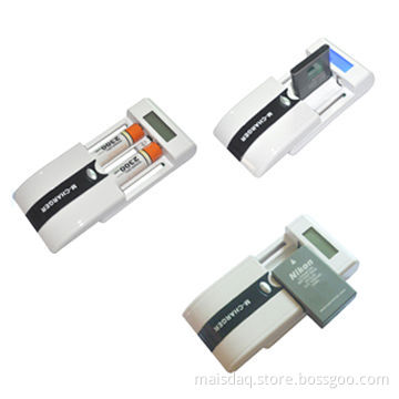 LCD Universal Li-ion Battery Charger with LCD for Showing Charging State